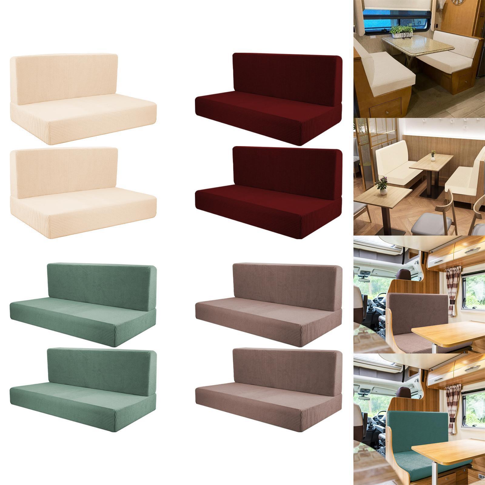 4x Camper Cushion Covers Rv Couch Covers Backrest Covers RV Seat Covers