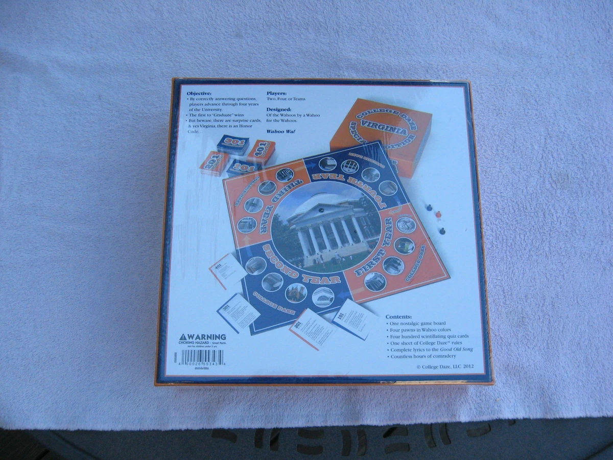 College Daze University of Virginia Special Edition Board Game New &  Sealed! | eBay