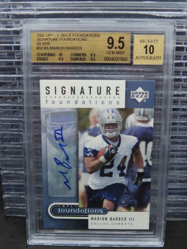 Marion Barber III Upper Deck Foundations Signature Foundations #SFBA Base