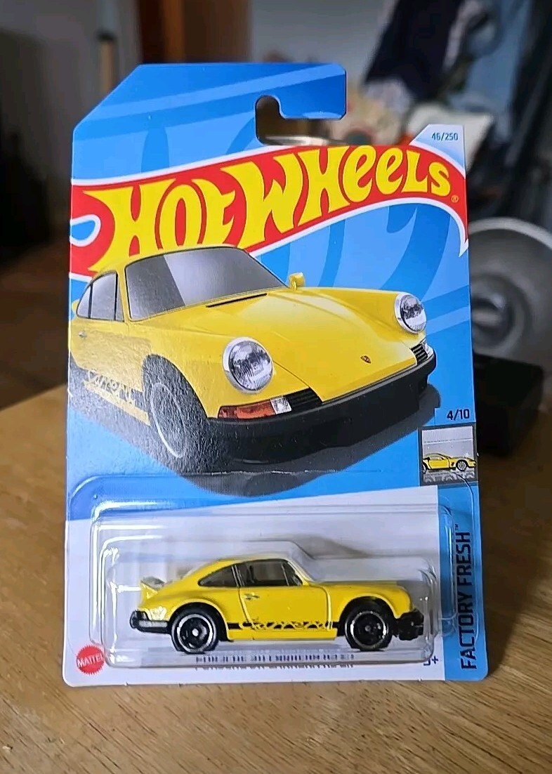 2024 Hot Wheels Porsche 911 Carrera RS 2.7 46 Factory Fresh Yellow