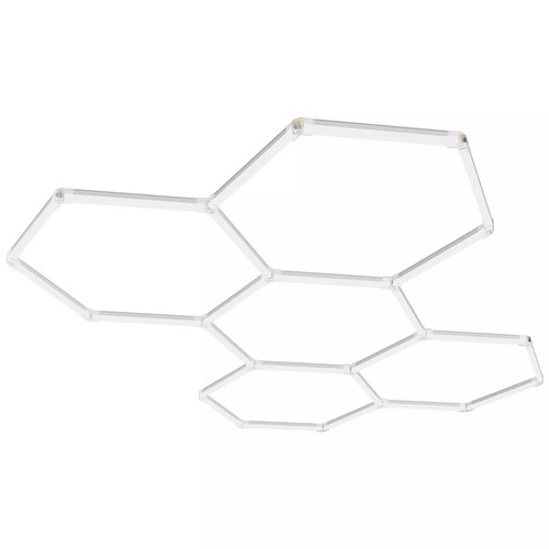 Hexagon Garage Lights 26400LM 5 Grid Honeycomb LED Shop Ceiling Light - Picture 5 of 10