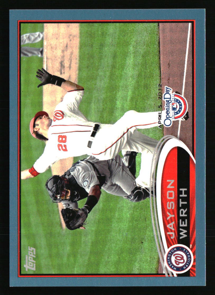 Jayson Werth 2012 Topps Opening Day Blue #91 /2012 Baseball Card