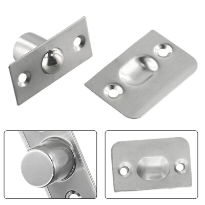 Loquet Invisible Pour Porte D'armoire Ou Placard – Réglable – En Acier Inoxydable – Couleur Argent