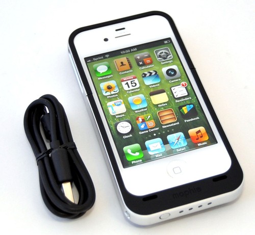 Mophie Juice Pack Air iPhone 4/4S Rechargeable Battery Case BLACK Genuine