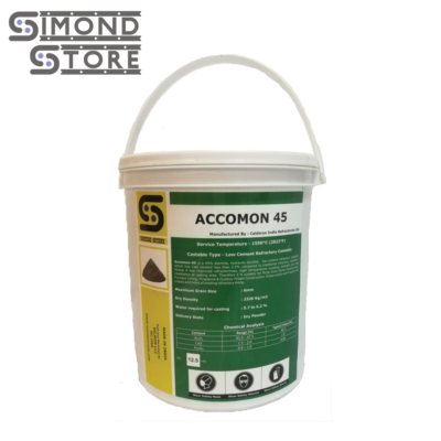 #ad #ad Castable Refractory Cement 45% Alumina Low Cement Castable Accomon 4512.5 LBS $54.99