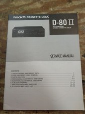 NIKKO D-80 II Service Manual