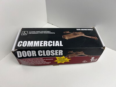 Tell Adjustable Aluminum Door Closer Series 600 Grade 1 Size 1-4
