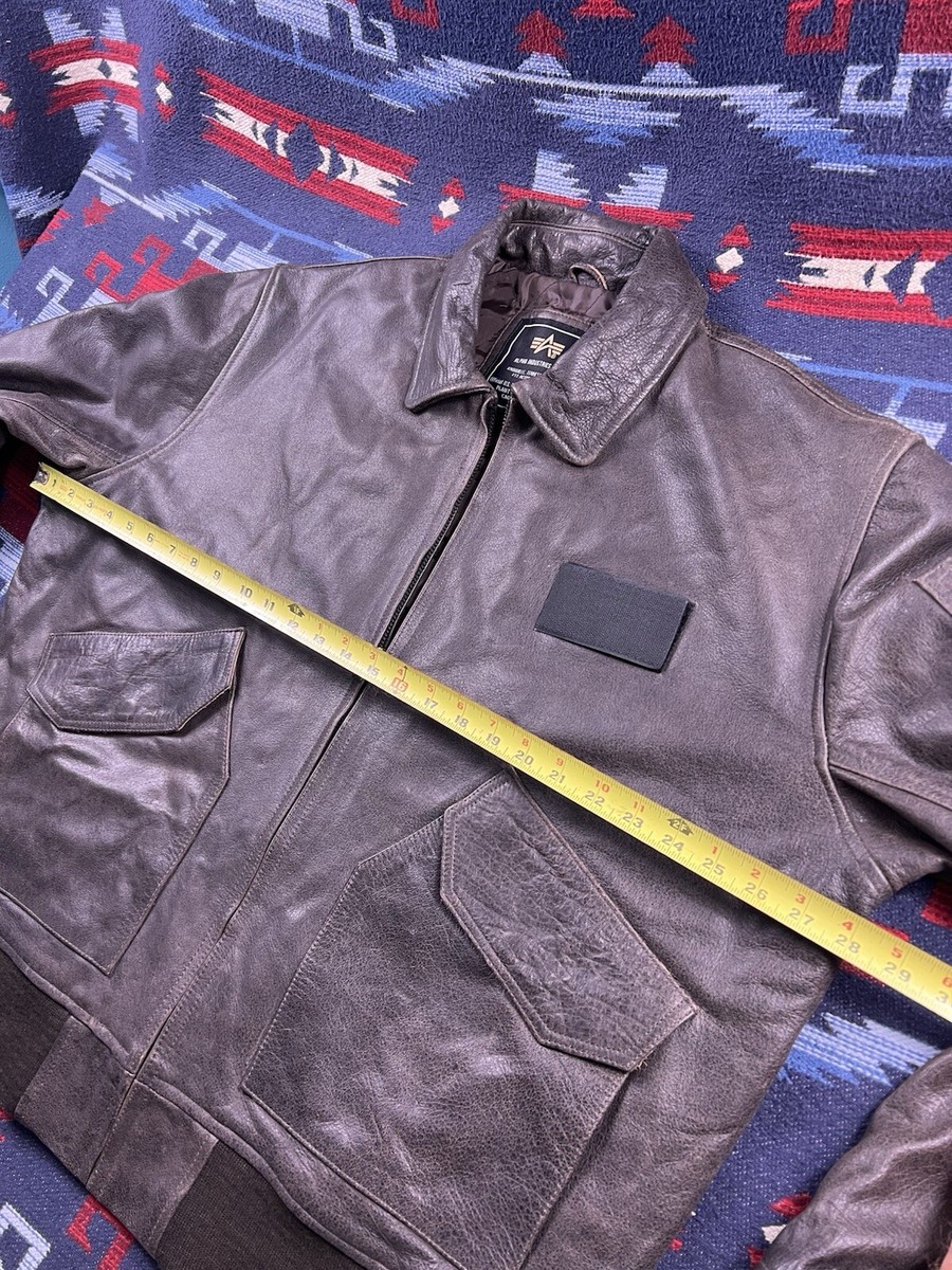 Alpha Industries CWU-45 Bomber Flight Aviator Leather Pilot