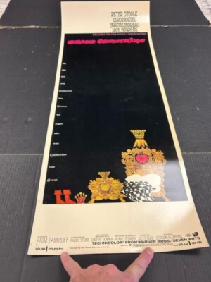 Original 1968 Great Catherine 14 x 36  Insert movie poster Peter O'Toole