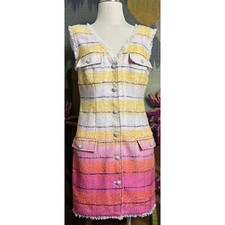 Anthropologie Sparkle Tweed Mini Dress 10