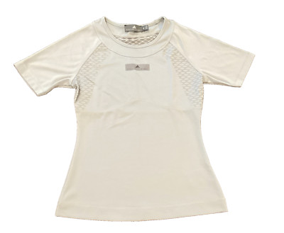 Adidas by Stella McCartney Running Top Grey With Decorative Mesh Vent Panels S