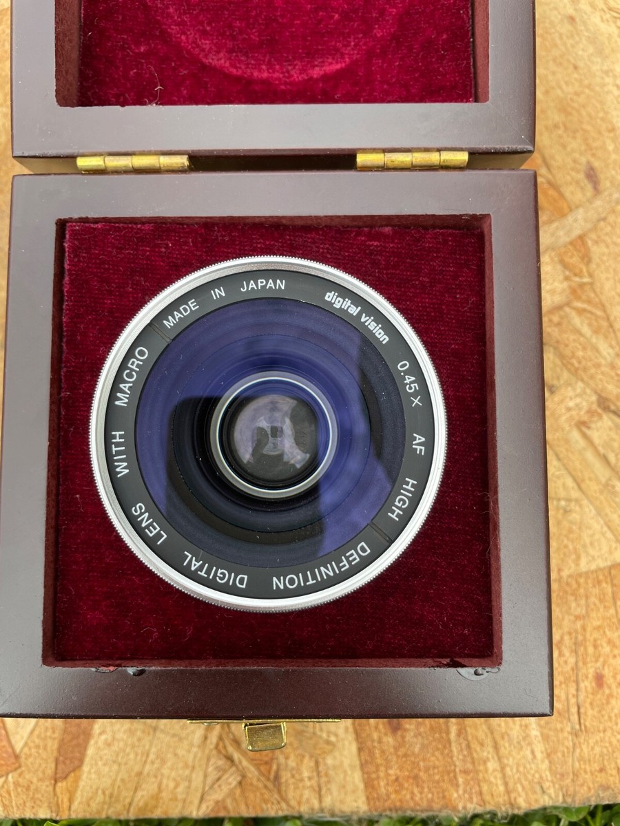 Objectif Grand Angle 0,45X en Alliage de Verre Optique Noir