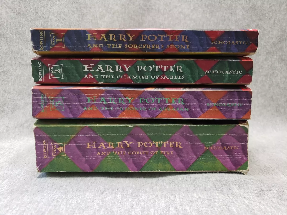 Harry Potter Books Scholastic J.K. Rowling Lot of 4 Books