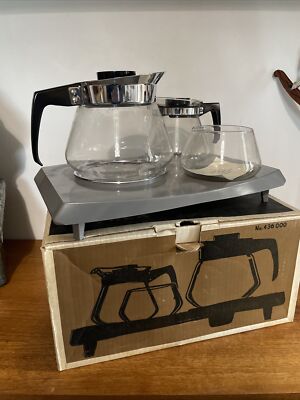 Original 70er Jahre Super Pyrex Kaffee & Teeservice Set - Nagelneu unbenutzt