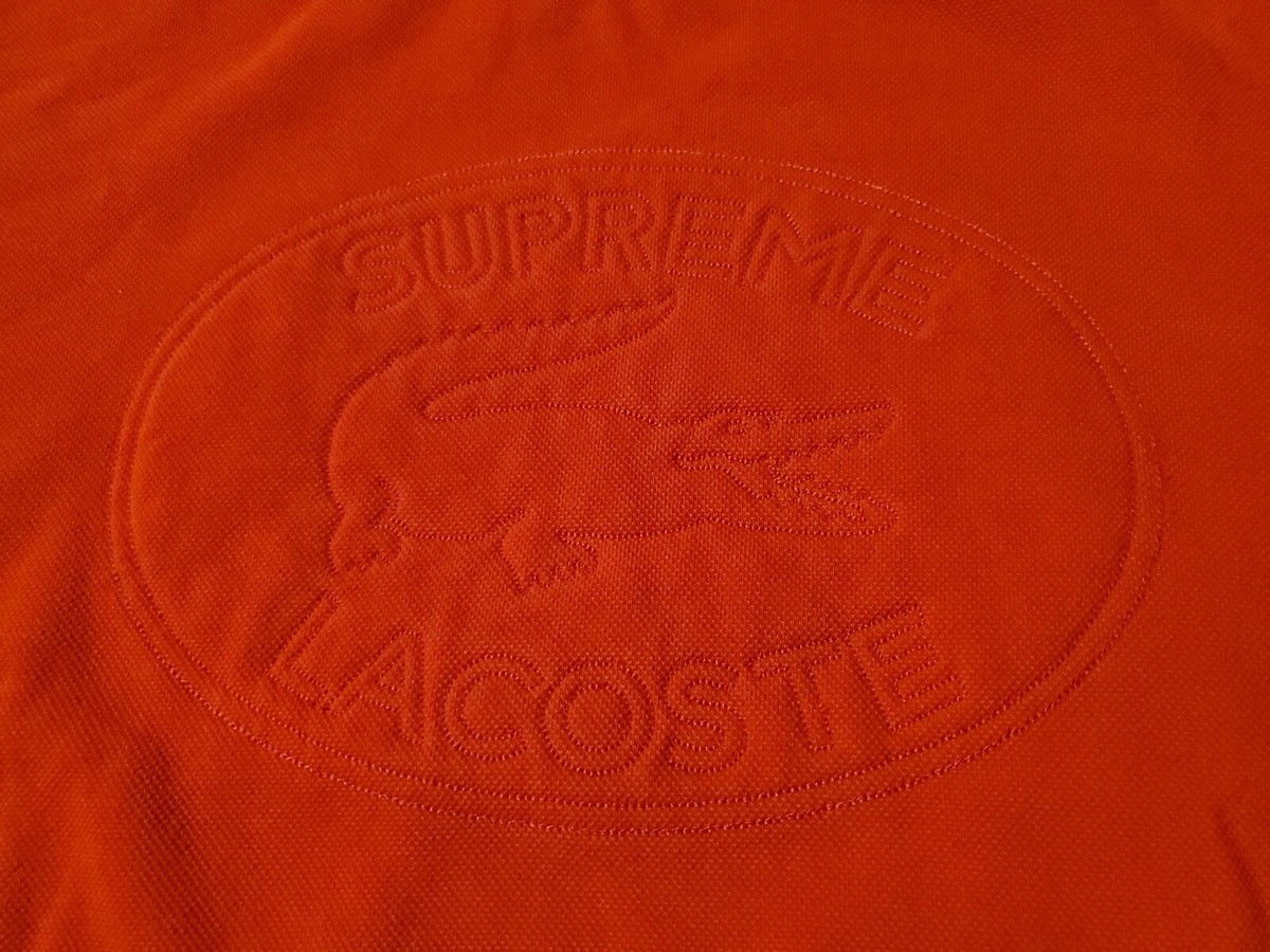 Supreme x Lacoste Pique Crewneck Sweatshirt SS17 red size Supreme x Lacoste Pique Crewneck Sweatshirt SS17 red size