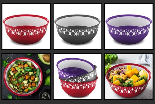 3 Litre Mixing Bowl for Serving, Baking and Cooking Dishwasher & Microwave Safe - Picture 16 of 33