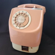 1988 Vintage Retro Payphone Dial Japanese Public Phone 10 Yen PINK Telephone