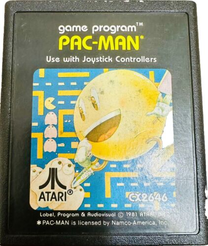 VINTAGE/TESTED-Lot 10 '80s Atari Games~game program-PacMan Space War Asteroids + - Picture 2 of 24