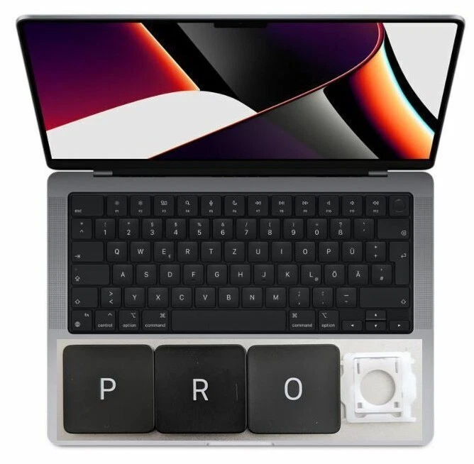 Genuine Replacement Keys for M1 M2 M3 M4 M5 Macbook PRO 13" 14" 16" Late 2021-25