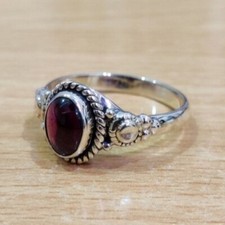 Amethyst Gemstone 925 Sterling Silver Handmade Ring Mother's Day Gift D-485