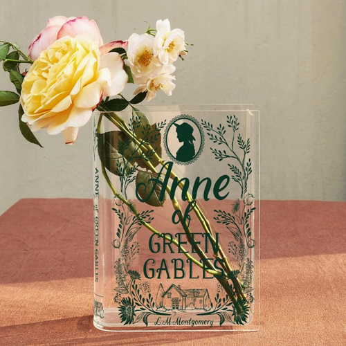 Anne of Green Gables Acrylic Book Vase, Inspired Home Decor, Acrylic Flower Vase - Picture 2 of 6
