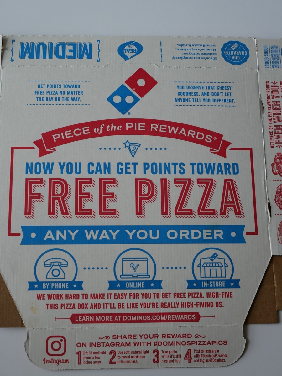 Dominos Pizza Box Advertising