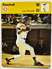 LEE MAZZILLI 1979 Sportscaster Card #87-12 NEW YORK METS