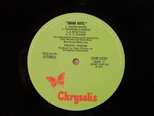 Procol Harum – Grand Hotel CHR 1037 Japan Insert Booklet - Picture 23 of 23