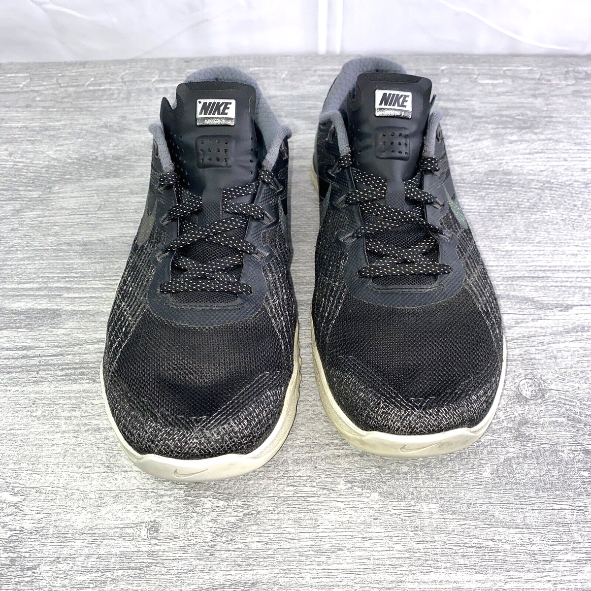 Nike Metcon Shoes Women's Size Black Metallic Silver Training 922880-001