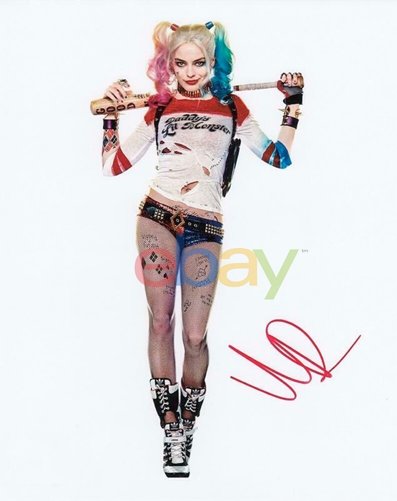 マーゴット・ロビー ハーレイ・クイン ポートレート サイン MARGOT ROBBIE Harley Quinn Autographed Signed 8x10 Photo reprint