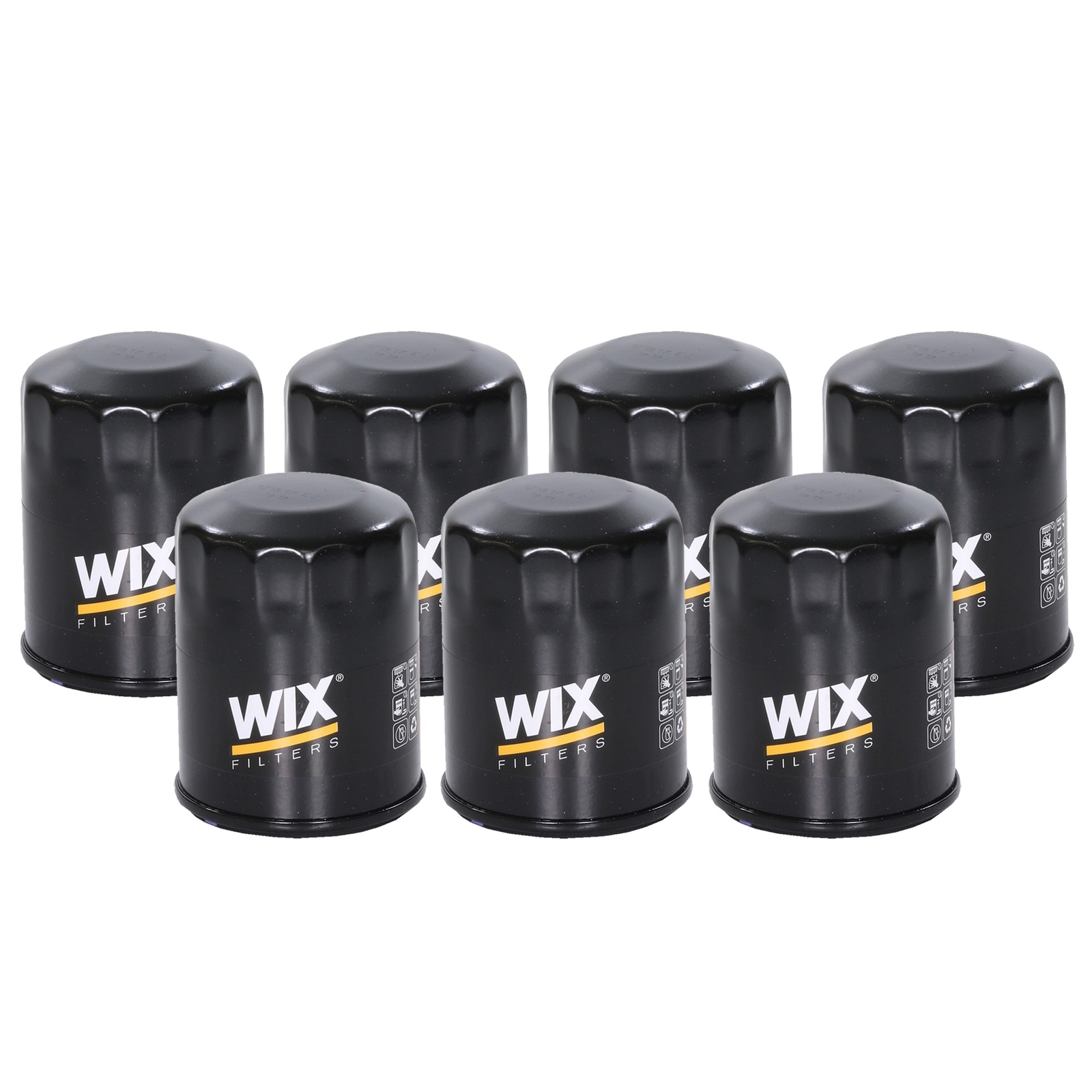 Wix Set of 7 Engine Motor Oil Filters 57356 for Acura Honda Hyundai