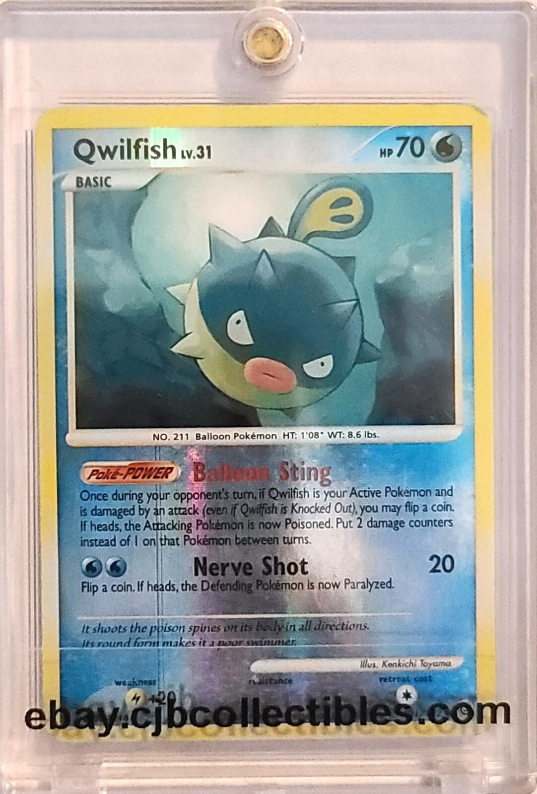 Pokémon QWILFISH 101/132 Reverse Holo Secret Wonders - Played 🍒