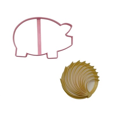 MARRANITOS PIG AND CLASSIC CONCHA BREAD STAMP SET OF 2 COOKIE CUTTERS USA PR1873