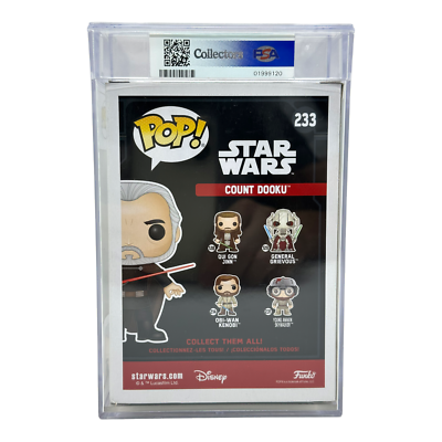 Funko Pop! PSA 8 Count Dooku # 233 Star Wars Smuggler's Bounty | eBay
