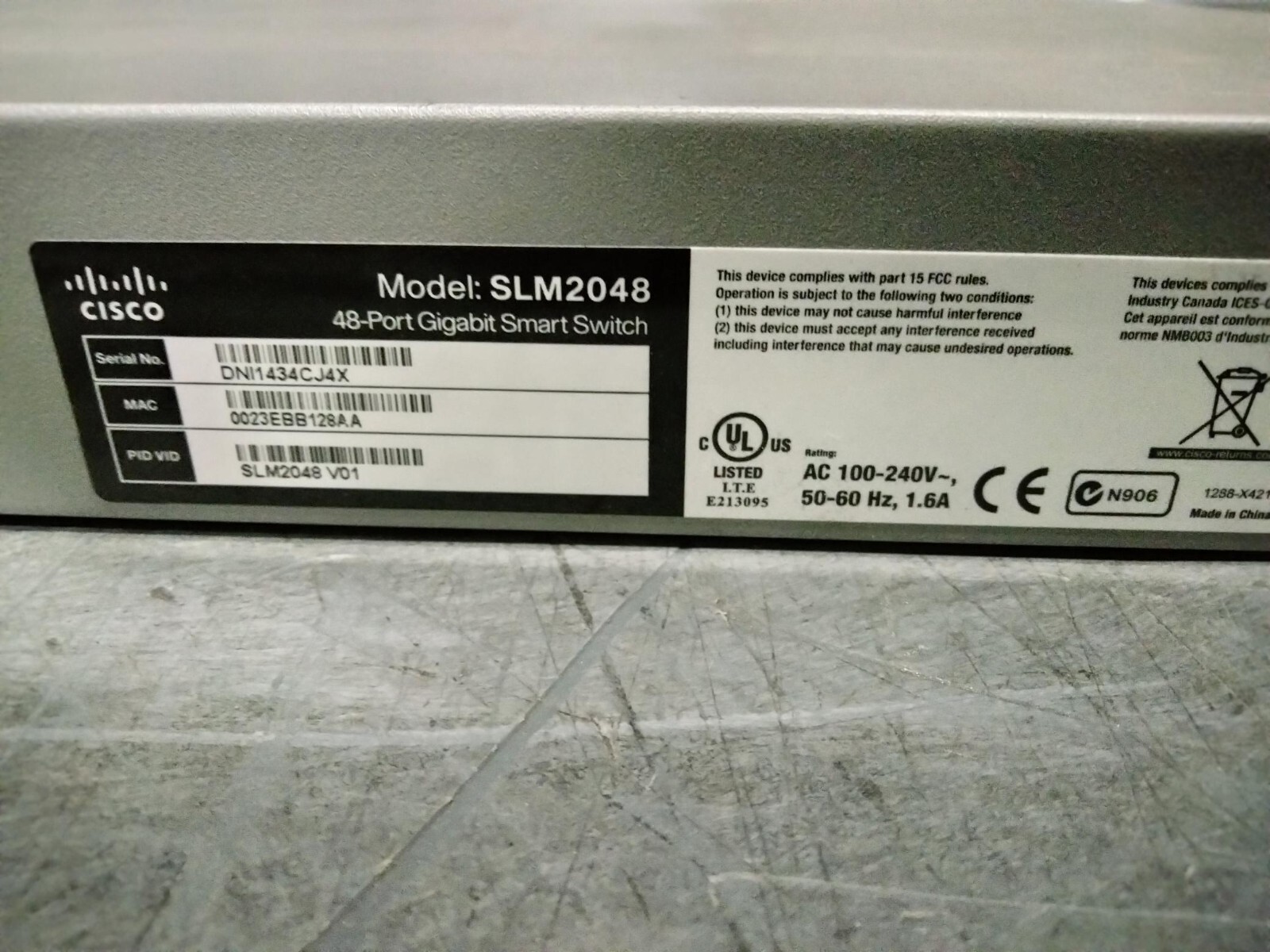 Cisco Small Business Smart (SLM2048) 48-Ports External Switch Managed for  sale online | eBay