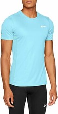 Nike Men's Dry Miler Running T-Shirt Blue Size M