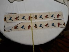 BIRDS STRIPS FABRIC QUILTING SEWING