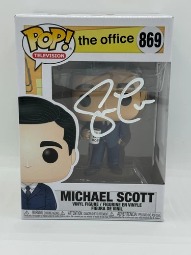 SIGNED Funko Pop! THE OFFICE - MICHAEL SCOTT #869 COA AUTHENTICATED Free Shippin