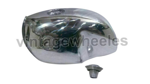 Fuel Petrol Tank With Monza Cap Alloy Polished BMW R100S R100CS R100RS R100RT - Photo 1/4