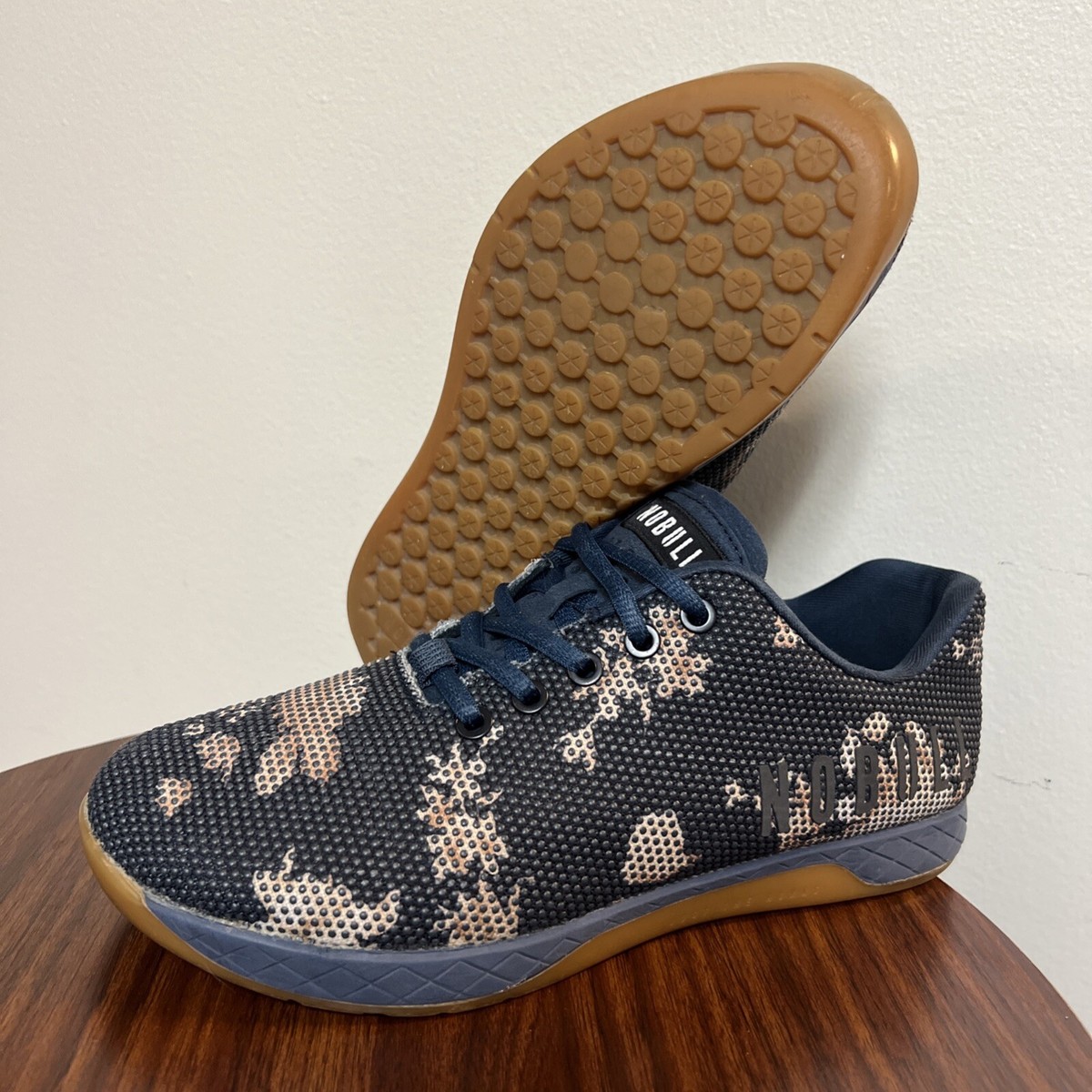 NOBULL Womens 9 Blue Camo Camouflage Superfabric Shoes 