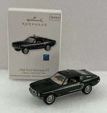 Hallmark 1968 Ford Mustang GT Classic American Cars Ornament 21st In Series NEW