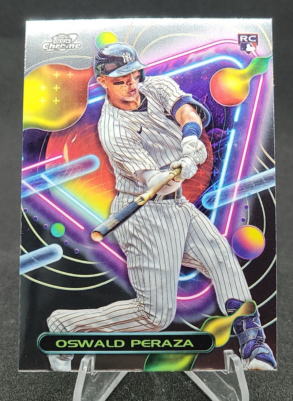 Oswald Peraza RC 2023 Topps Cosmic Chrome Rookie Base #84 New York Yankees