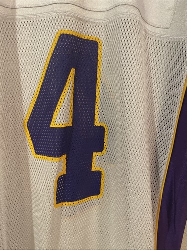 Vintage Minnesota Vikings Jersey Mens XL White Reebok On Field Brett Favre #4 - Picture 7 of 9