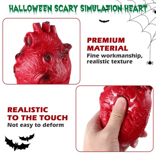 Creepy Halloween Heart Fake Prop for Pranks and Haunted Houses - Picture 5 of 11