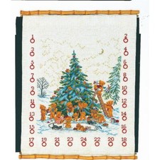 Eva Rosenstand Wandbehang Kreuzstich Set "Adventskalender, Bären", Zählmuster, 4