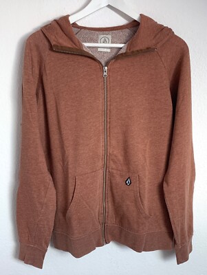 Volcom Kapuzenjacke Zip-Hoodie Rot Gr. S