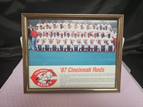 1987 Cincinnati Reds Team Picture w Manager Pete Rose And Others - Picture 6 of 7