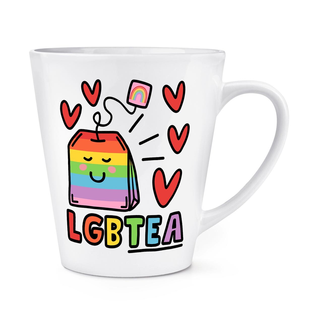 LGBTEA 12oz Latte Mug Cup Tea Lover Gay Pride Lesbian LGBTQ Homosexual Pride