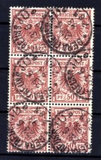 DR-Krone/Adler 50c  als 6er-Block gest. BPP (L5147