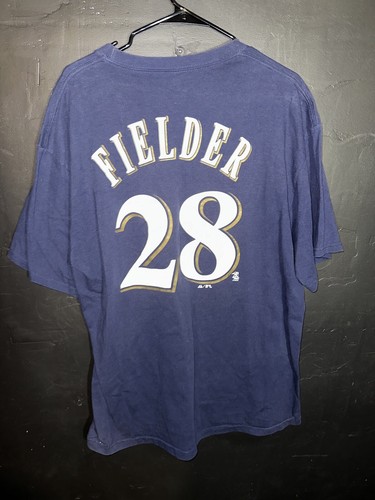 Milwaukee Brewers Prince Fielder T Shirt Adult Extra Large Blue Majestic